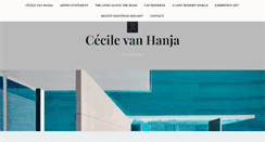 Desktop Screenshot of cecilevanhanja.com