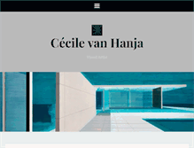 Tablet Screenshot of cecilevanhanja.com